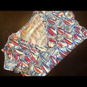 Red Right Return Lilly Pulitzer Top